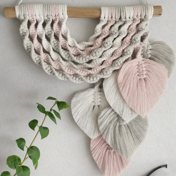 High Quality Leaf Macrame Décor Decorative Hanging Wall Art Wall Decorations Tapestries Wall Decor for Home Luxury Living Room