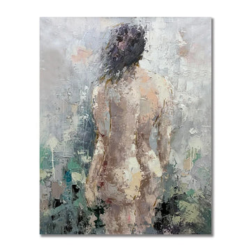 Nude Lady Oil Paintings Home Decorations Abstract Canvas Wall Art Living Room Hand Painted Naked Painting