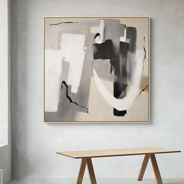 Handmade Canvas Oil Painting for Room Decoration Abstract Stretched Oil Painting for Wall Decor