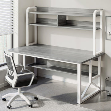 Computer desk Desktop desk Bookshelf Integrated table Simple bedroom Female student Home study writing desk Desk