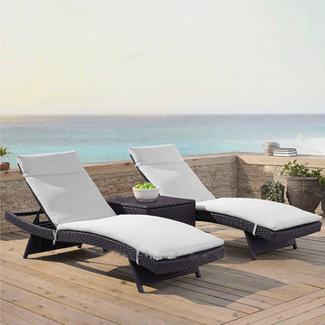 Outdoor Lounger Waterproof Swimming Pool Beach Courtyard Garden Hotel Terrace Leisure Simple Rattan Lounger