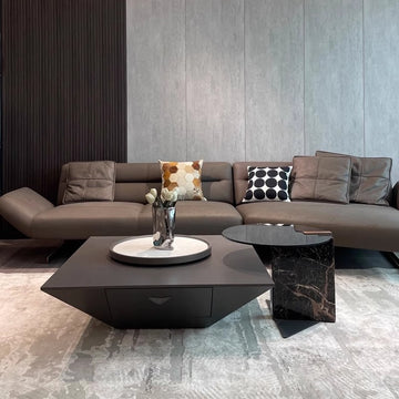 Italian light luxury living room coffee table side table combination modern simple square home minimalist small household shape surprising quiet wind new model