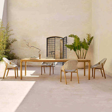 Outdoor leisure tables and chairs rattan teak terrace garden sun room outdoor hotel balcony courtyard designer furniture