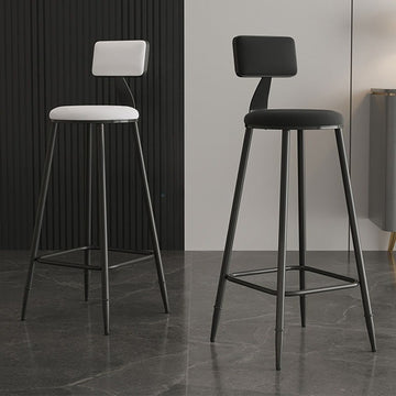 Wrought iron bar chair Modern simple home backrest Bar stool Bar chair High stool Nordic milk tea shop Front desk chair