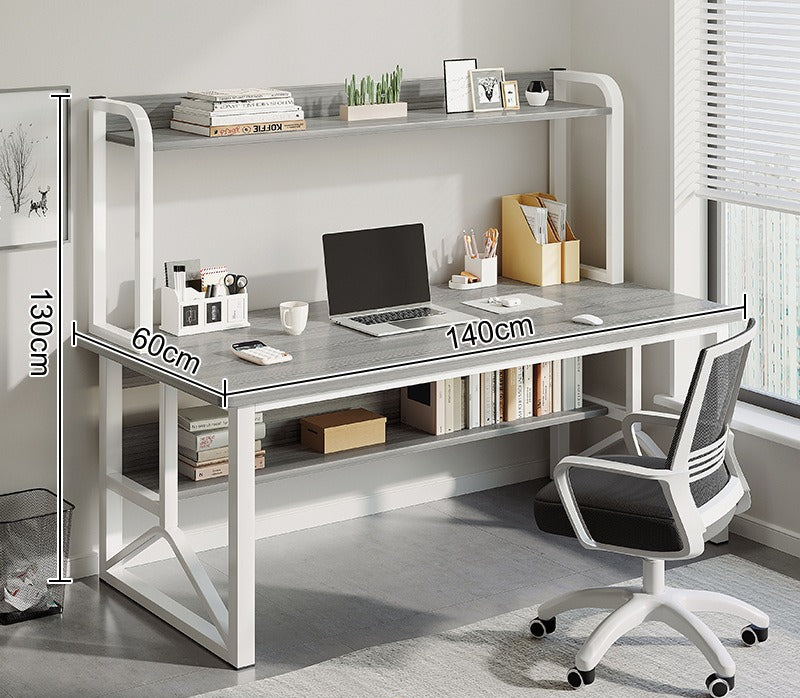 Computer desk Desktop desk Bookshelf Integrated table Simple bedroom Female student Home study writing desk Desk