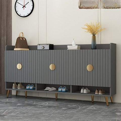 Light luxury shoe cabinet, large-capacity shoe cabinet at the entrance of the house, and the entrance cabinet. Modern style 2023 new shoe cabinet two-in-one