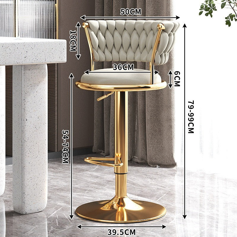 Bar chair lift chair bar front desk stool household high bar stool checkout page bar chair high stool backrest round stool