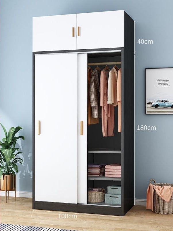 Wardrobe Home Bedroom Simple Wardrobe Strong and Durable Rental Room Clothes Cabinet Small Unit Children's Cabinet Wardrobe