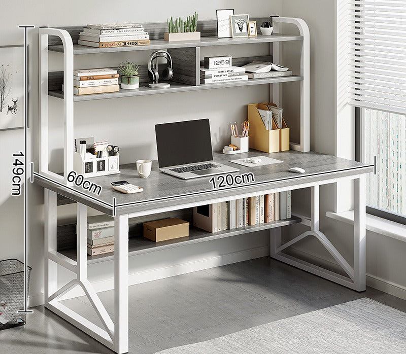 Computer desk Desktop desk Bookshelf Integrated table Simple bedroom Female student Home study writing desk Desk