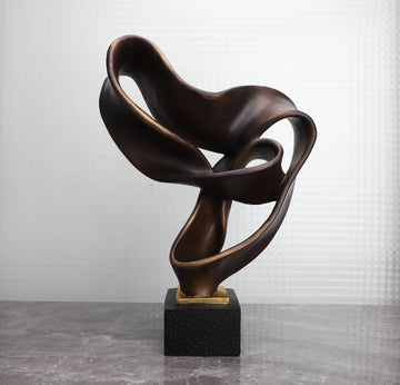 Modern simple abstract geometric sculpture ornament model room living room entrance TV cabinet soft decoration