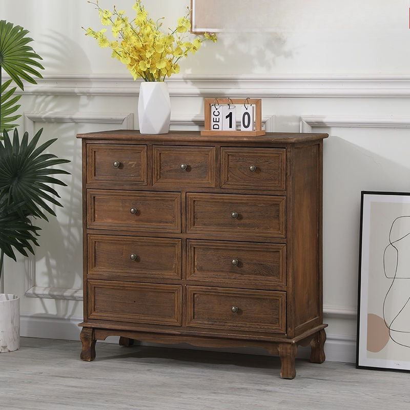 Solid wood dining side cabinet locker living room modern simple tea table against the wall side cabinet storage cabinet household