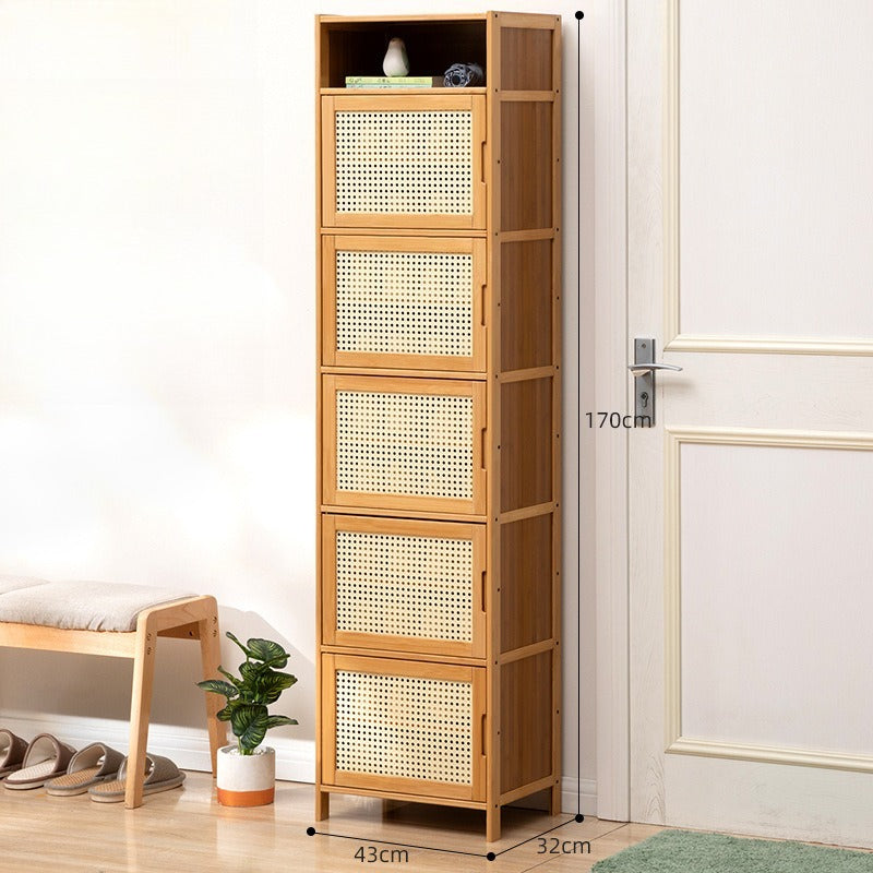 Shoe cabinet high vertical entry cabinet integrated entrance cabinet shoe rack multi-layer door entry shoe rack at the door dust-proof