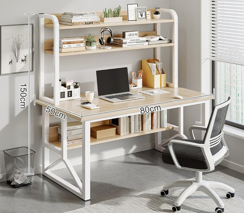 Computer desk Desktop desk Bookshelf Integrated table Simple bedroom Female student Home study writing desk Desk