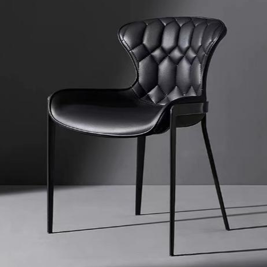 Artisan Quilted Dining Chair: Saddle Leather & Aniline Option