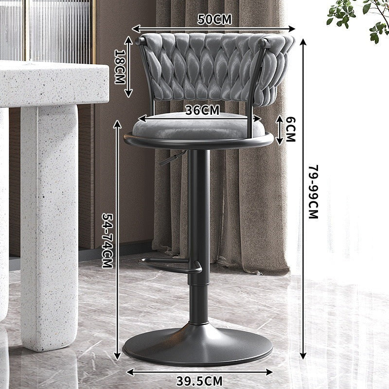 Bar chair lift chair bar front desk stool household high bar stool checkout page bar chair high stool backrest round stool