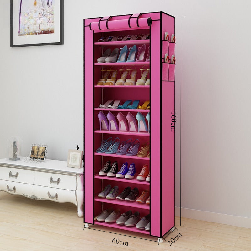 LOHAS Time shoe rack simple cloth shoe cabinet dormitory dust-proof multi-layer storage cabinet, Amazon link is not in stock.