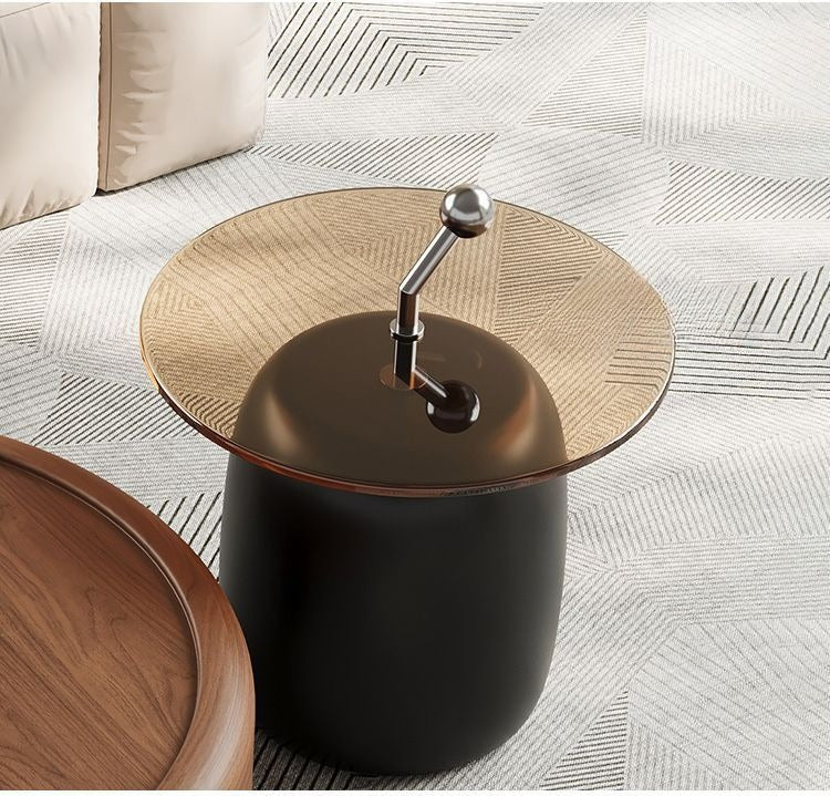 Designer Italian light luxury round coffee table combination art creative living room home modern simple coffee table small apartment