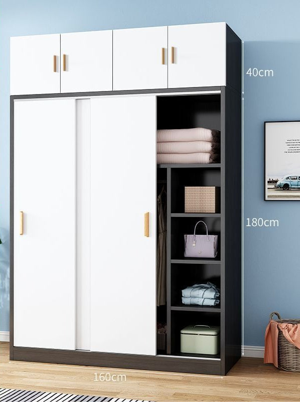 Wardrobe Home Bedroom Simple Wardrobe Strong and Durable Rental Room Clothes Cabinet Small Unit Children's Cabinet Wardrobe
