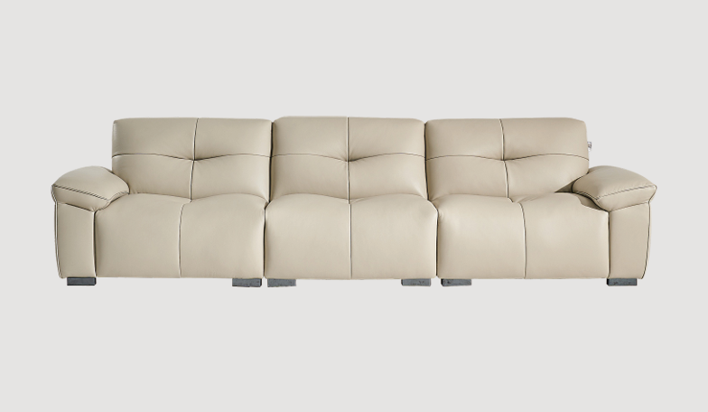 Modern 3-Seater Leather Sofa - 3150×1050×850mm Luxury Living Room Centerpiece