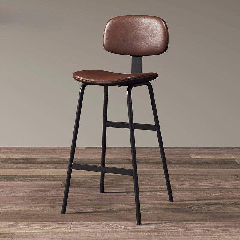 Simple business backrest high chair Nordic midisland bar chair Modern bar chair Internet celebrity bar stool Cafe high stool