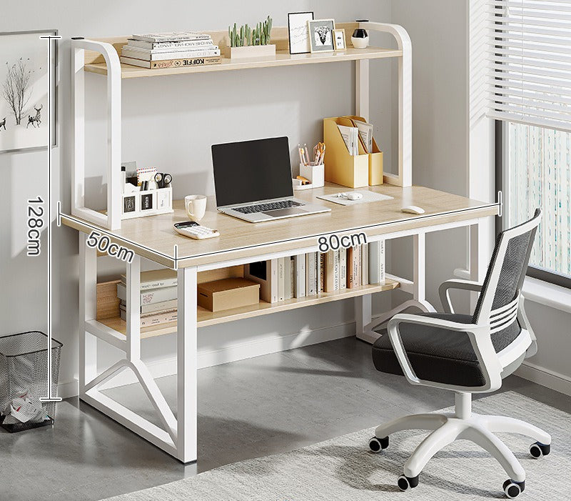 Computer desk Desktop desk Bookshelf Integrated table Simple bedroom Female student Home study writing desk Desk