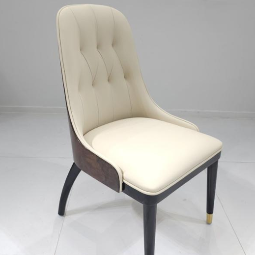 Terra Velvet Accent Chair: Ash Wood Frame & Brushed Gold Detail