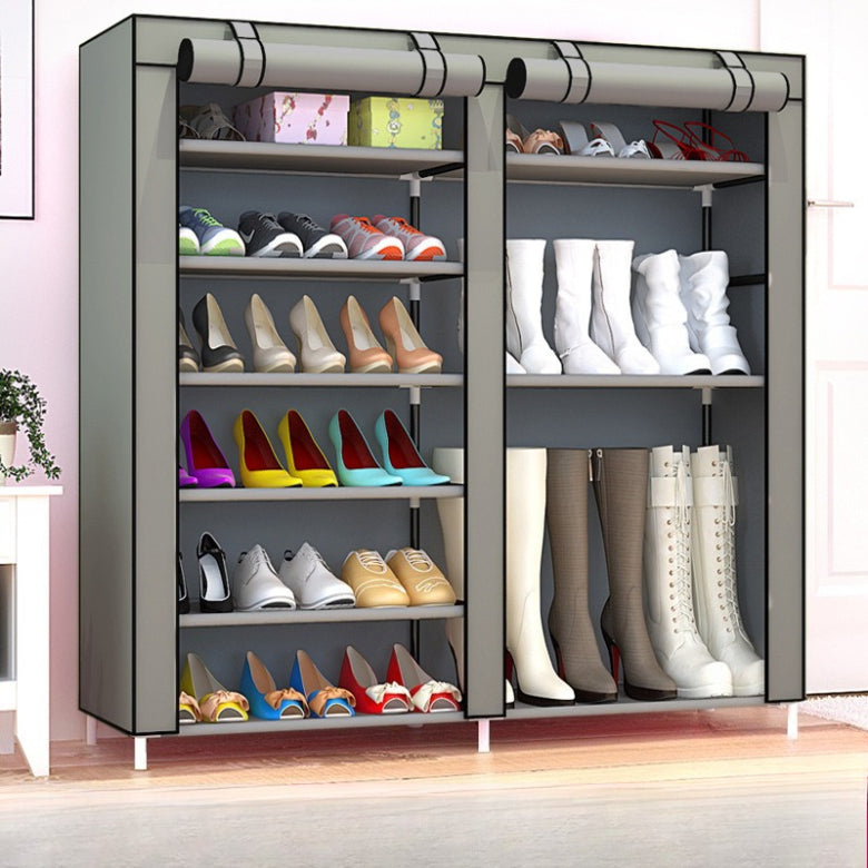 LOHAS Time shoe rack simple cloth shoe cabinet dormitory dust-proof multi-layer storage cabinet, Amazon link is not in stock.