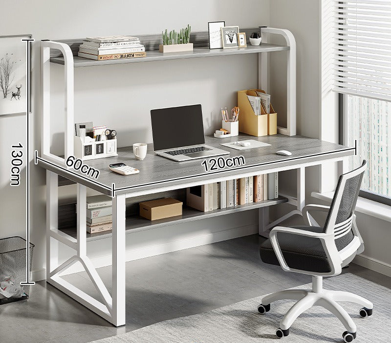 Computer desk Desktop desk Bookshelf Integrated table Simple bedroom Female student Home study writing desk Desk