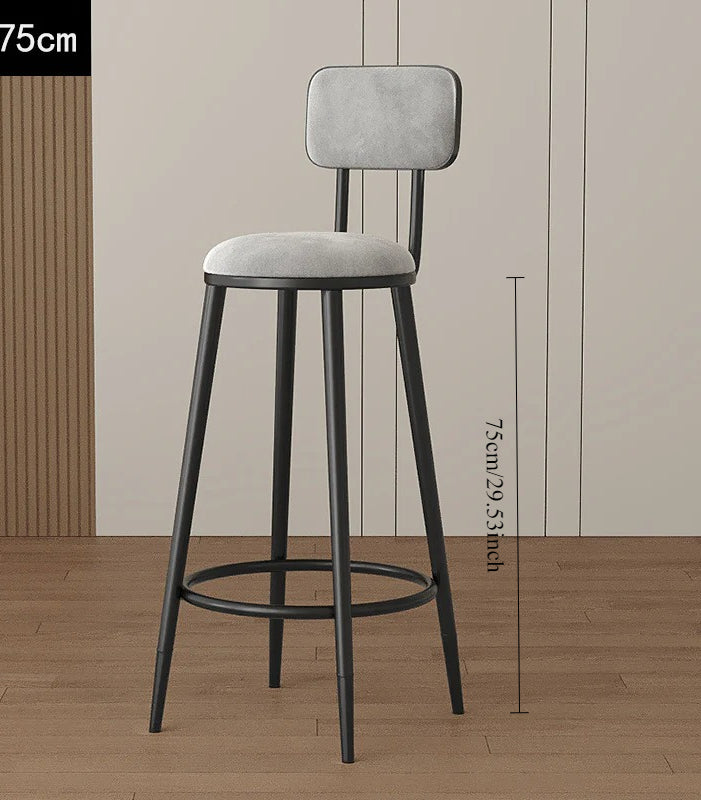 Home Bar Modern Stool Simple Tall Bar Nordic Wine Bar Chair Chair Gold Light Luxury Height Wrought Iron Back Chair