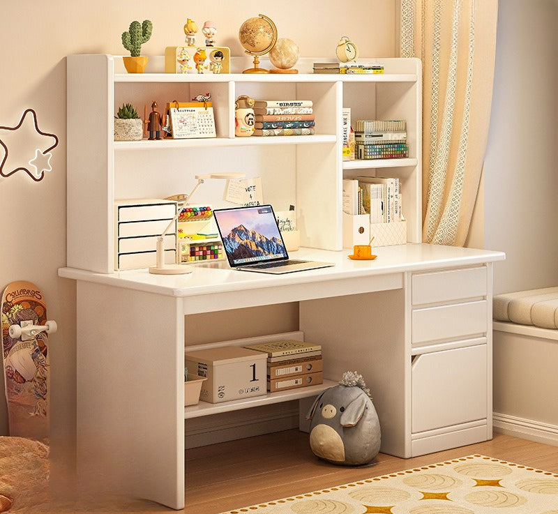 Desk bookshelf integrated computer desk desktop home student study desk and chair combination simple bedroom office writing desk