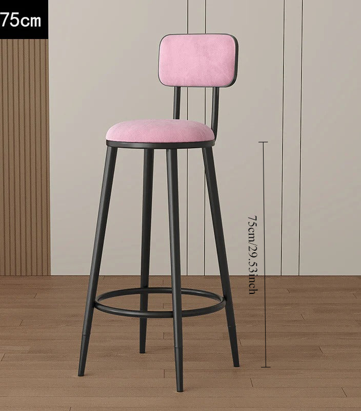 Home Bar Modern Stool Simple Tall Bar Nordic Wine Bar Chair Chair Gold Light Luxury Height Wrought Iron Back Chair