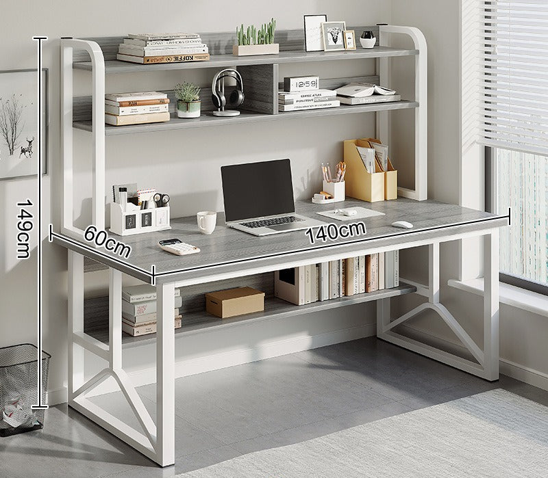Computer desk Desktop desk Bookshelf Integrated table Simple bedroom Female student Home study writing desk Desk