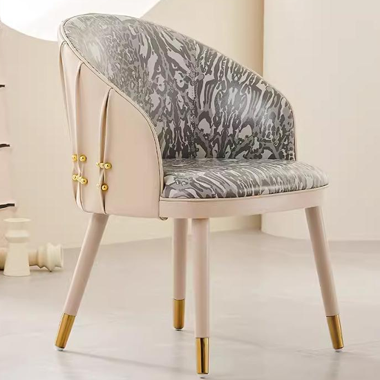 Terra Velvet Accent Chair: Ash Wood Frame & Brushed Gold Detail