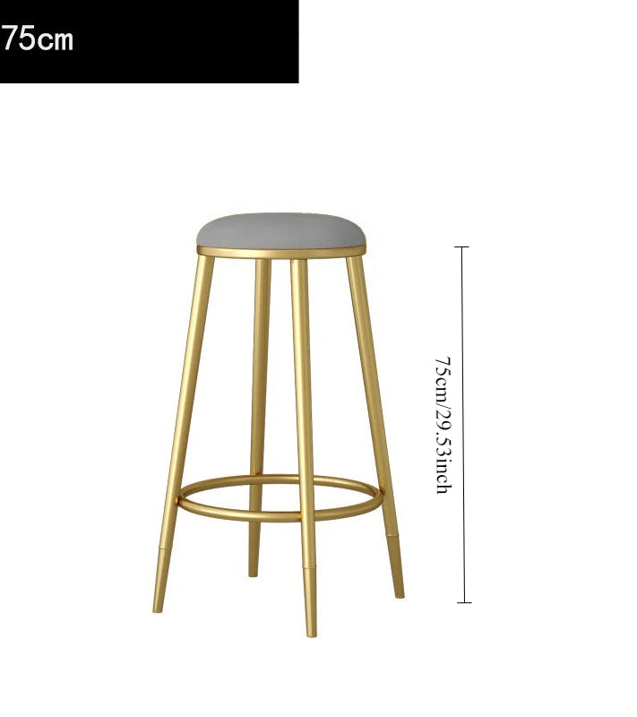Home Bar Modern Stool Simple Tall Bar Nordic Wine Bar Chair Chair Gold Light Luxury Height Wrought Iron Back Chair