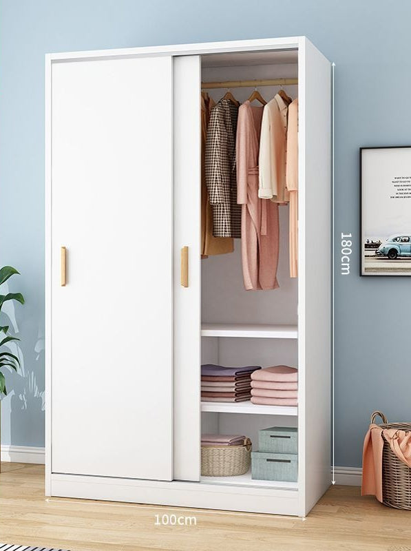 Wardrobe Home Bedroom Simple Wardrobe Strong and Durable Rental Room Clothes Cabinet Small Unit Children's Cabinet Wardrobe