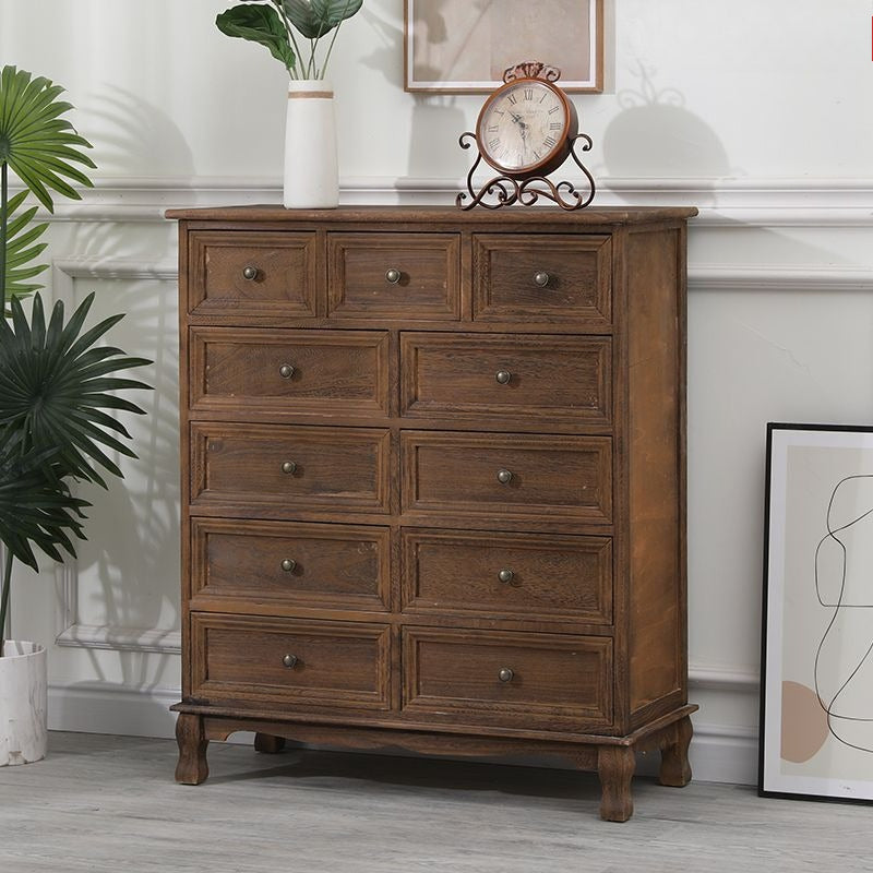 Solid wood dining side cabinet locker living room modern simple tea table against the wall side cabinet storage cabinet household