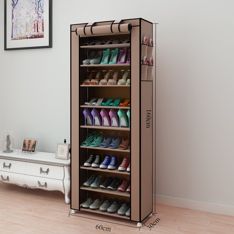 LOHAS Time shoe rack simple cloth shoe cabinet dormitory dust-proof multi-layer storage cabinet, Amazon link is not in stock.