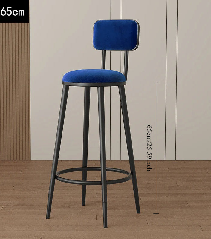 Home Bar Modern Stool Simple Tall Bar Nordic Wine Bar Chair Chair Gold Light Luxury Height Wrought Iron Back Chair