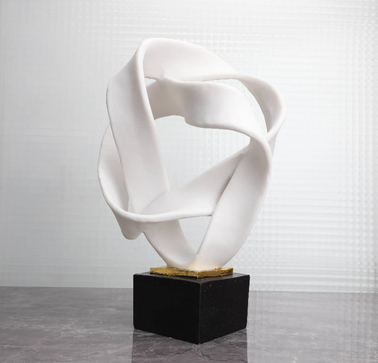 Modern simple abstract geometric sculpture ornament model room living room entrance TV cabinet soft decoration