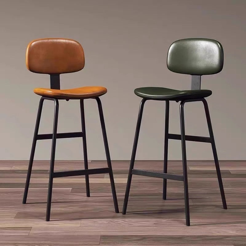 Simple business backrest high chair Nordic midisland bar chair Modern bar chair Internet celebrity bar stool Cafe high stool