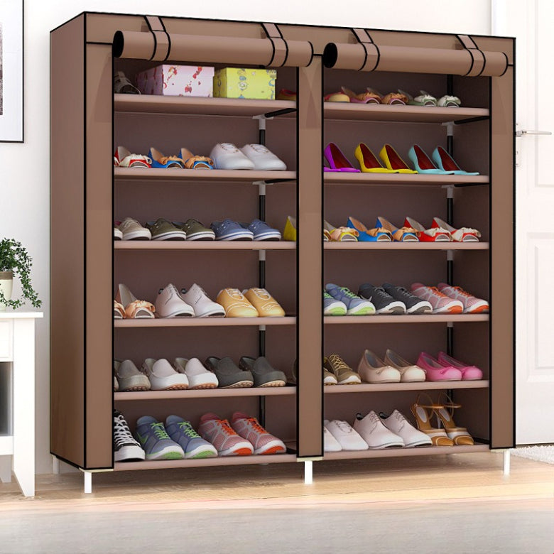 LOHAS Time shoe rack simple cloth shoe cabinet dormitory dust-proof multi-layer storage cabinet, Amazon link is not in stock.