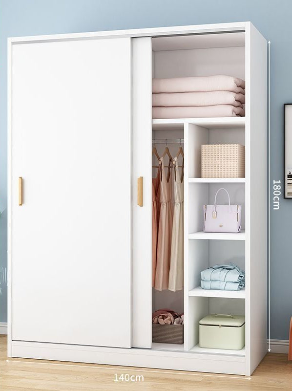 Wardrobe Home Bedroom Simple Wardrobe Strong and Durable Rental Room Clothes Cabinet Small Unit Children's Cabinet Wardrobe