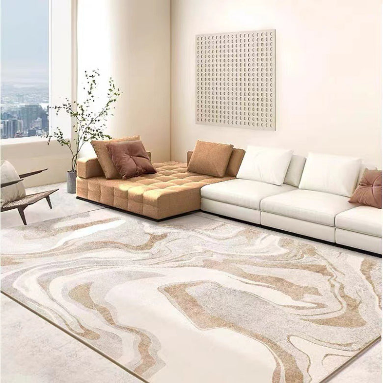 Modern simple home living room carpet Nordic light luxury carpet abstract sofa style high-end coffee table blanket bedside blanket