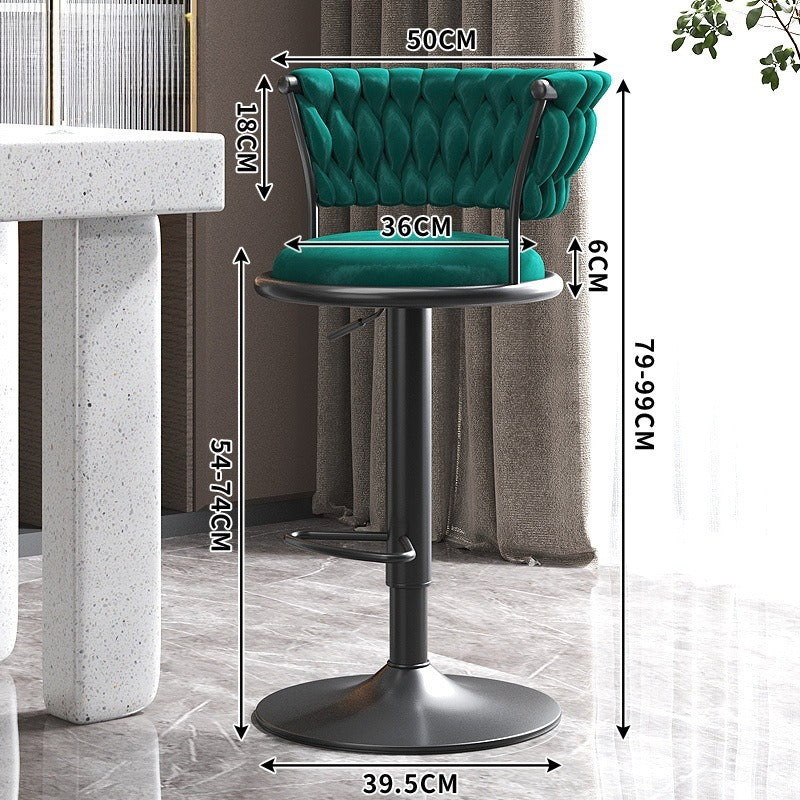 Bar chair lift chair bar front desk stool household high bar stool checkout page bar chair high stool backrest round stool
