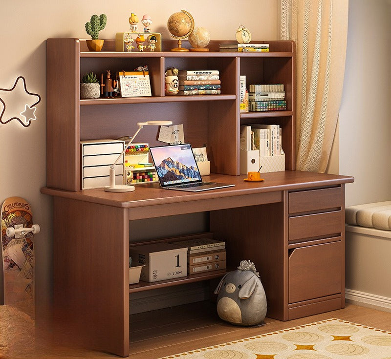Desk bookshelf integrated computer desk desktop home student study desk and chair combination simple bedroom office writing desk