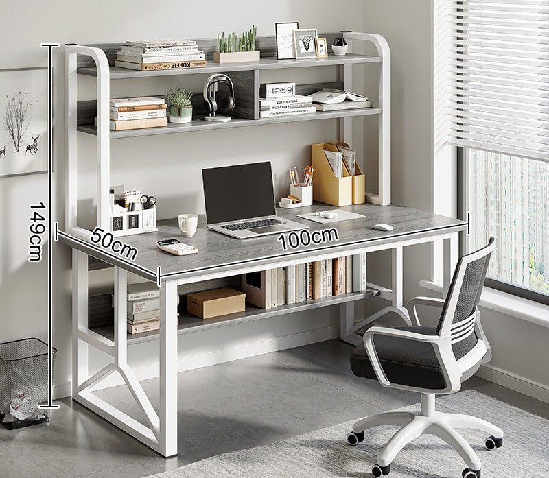 Computer desk Desktop desk Bookshelf Integrated table Simple bedroom Female student Home study writing desk Desk