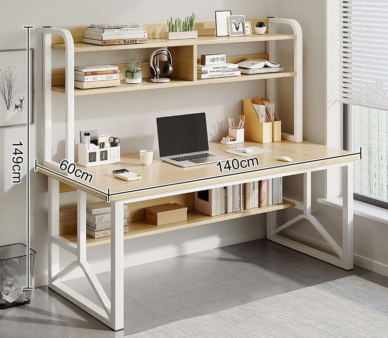 Computer desk Desktop desk Bookshelf Integrated table Simple bedroom Female student Home study writing desk Desk