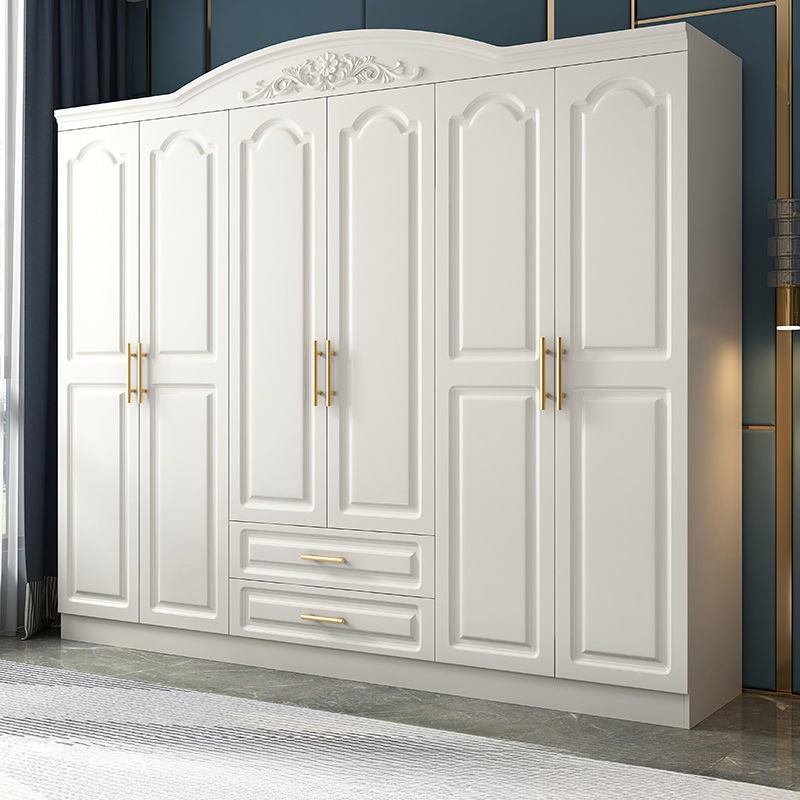 European wardrobe simple modern rental room plate wardrobe household bedroom furniture combination cabinet storage wardrobe