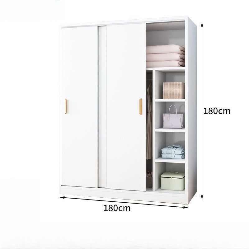 Wardrobe Home Bedroom Simple Wardrobe Strong and Durable Rental Room Clothes Cabinet Small Unit Children's Cabinet Wardrobe