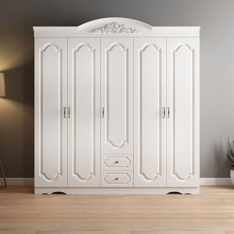 European wardrobe simple modern rental room plate wardrobe household bedroom furniture combination cabinet storage wardrobe